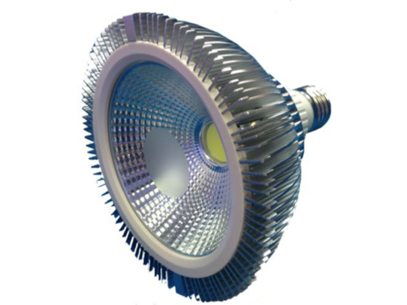 COB LED Spotlampe mit Rippenkühlkörper, E27